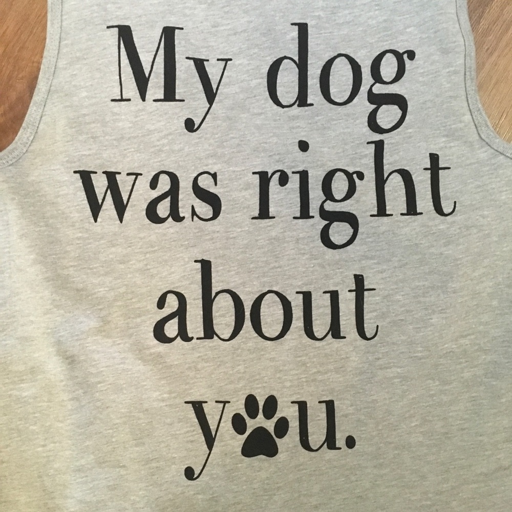 NEW HIGH QUALITY DOG LOVERS GRAPHIC TANK TOP - Picture 6 of 6